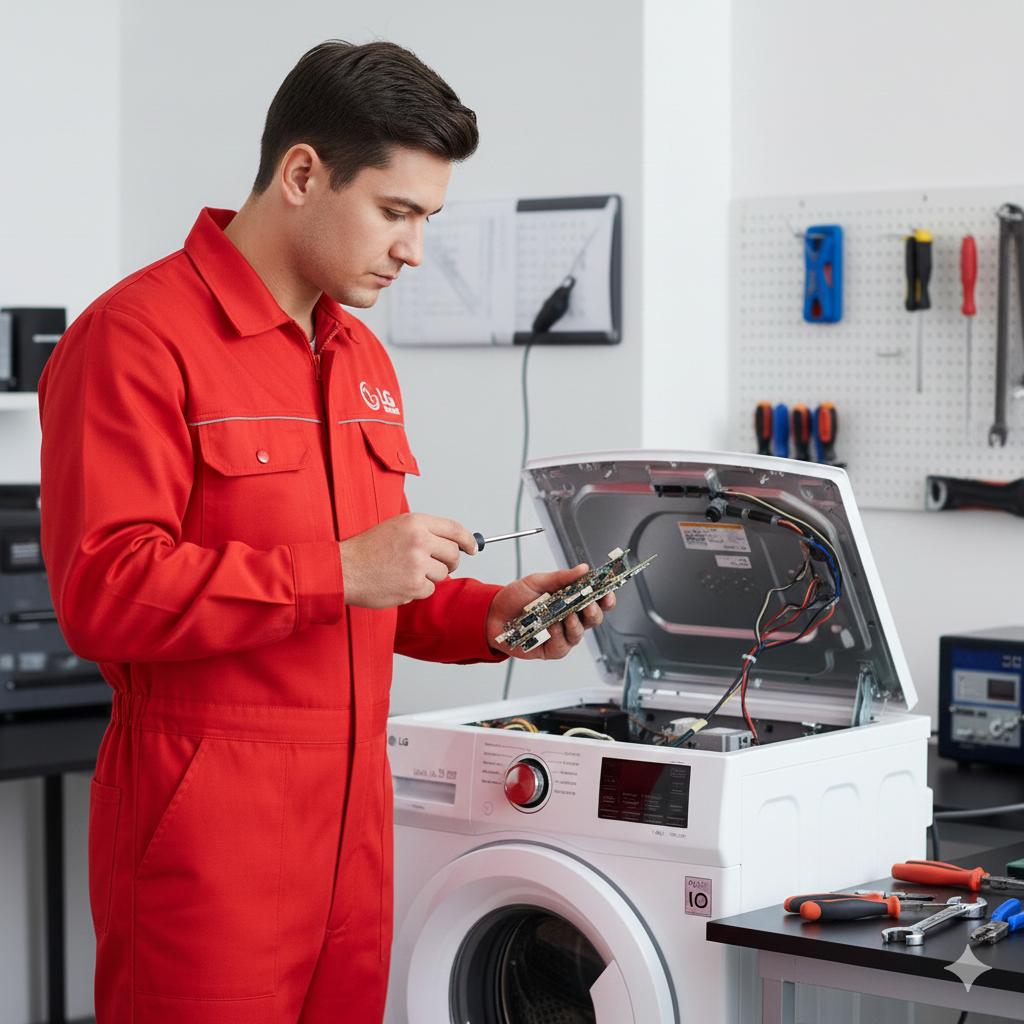 عیب یابی ماشین لباسشویی ال جی